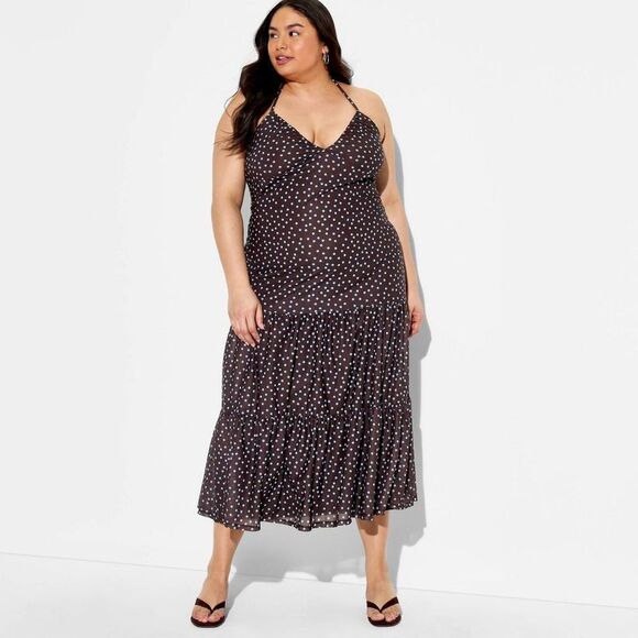 Wild Fable Dresses & Skirts - Wild Fable - Women's Maxi Triangle Halter Dress - Wild Fable Br Brown
